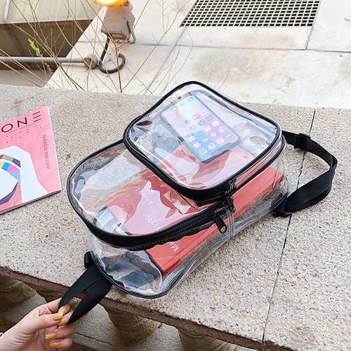 에코벨 속보이는 투명 백팩 비취백/여름 학생 패션 여행가방
